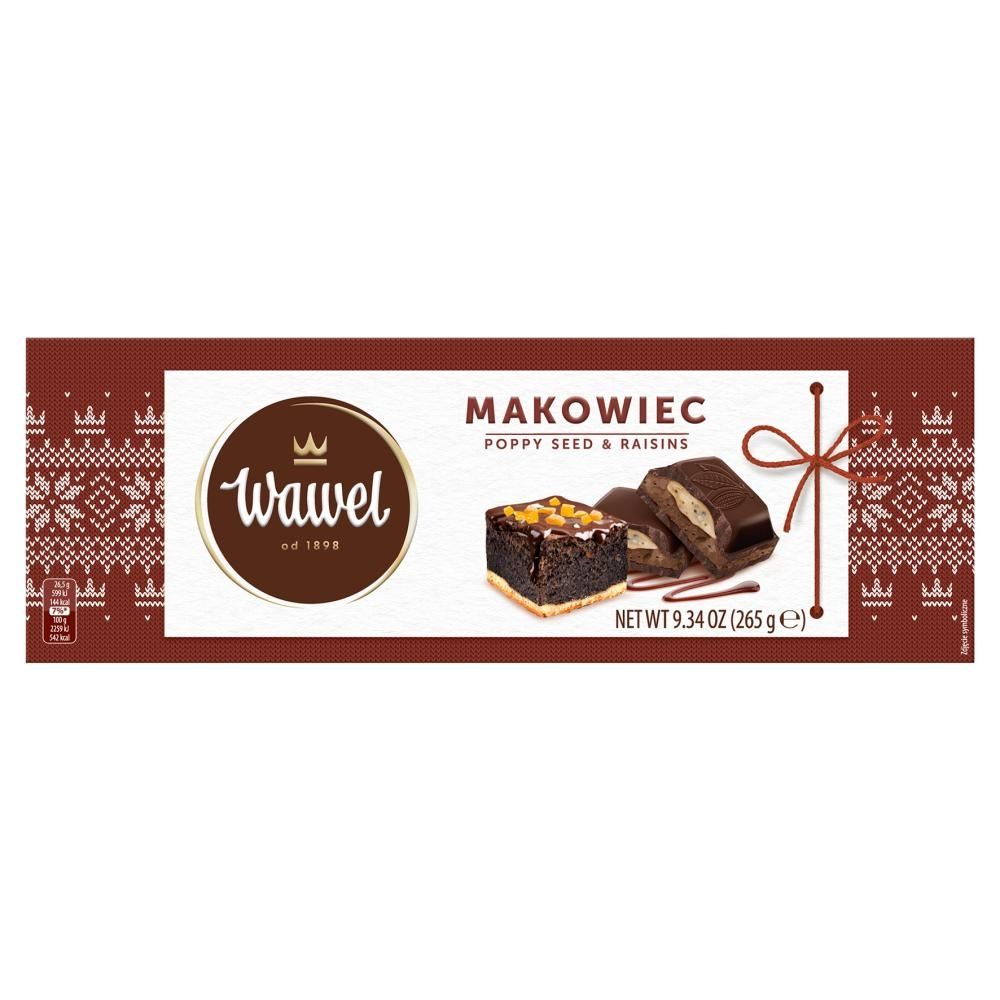 Wawel Czekolada nadziewana makowiec 265 g