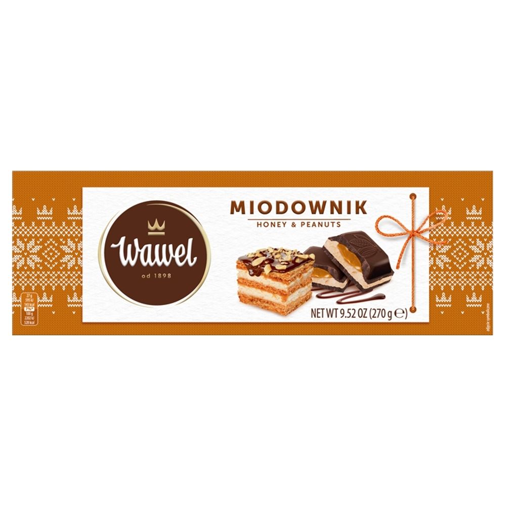 Wawel Czekolada nadziewana miodownik 270 g