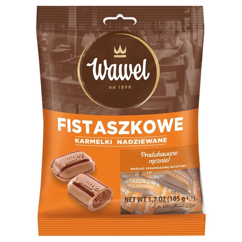 Wawel Fistaszkowe karmelki nadziewane 105 g