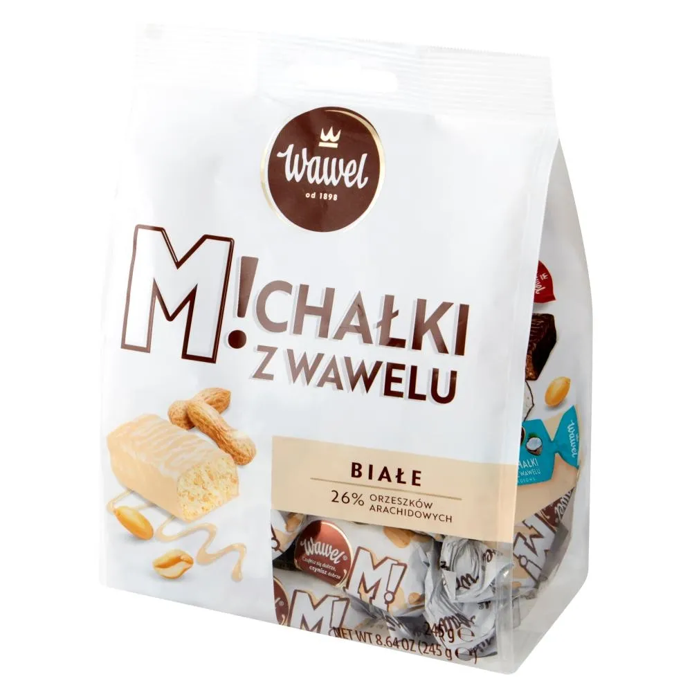 Wawel Michałki z Wawelu Cukierki białe 245 g