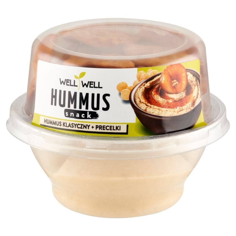 Well Well Hummus klasyczny + precelki 120 g