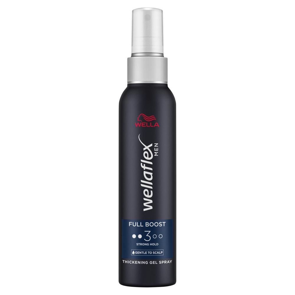 Wella Wellaflex Men Mocno utrwalający żel spray z kofeiną 150 ml