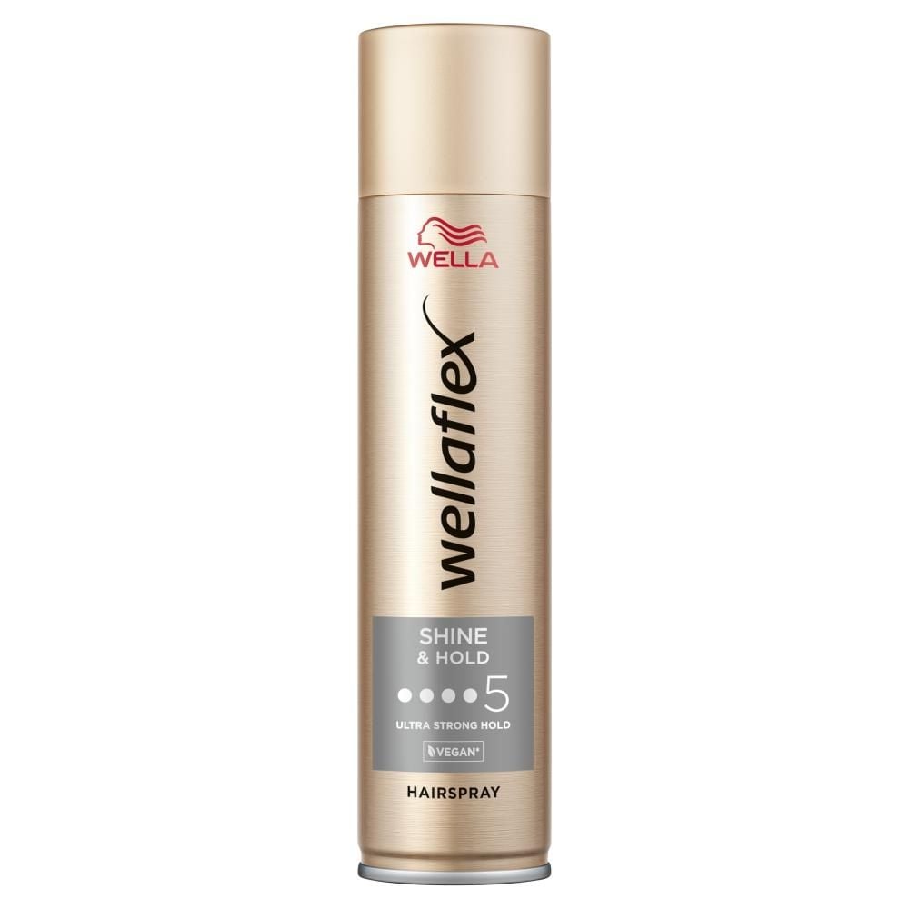 Wella Wellaflex Shine & Hold Ultra Strong Hold Lakier do włosów 250 ml