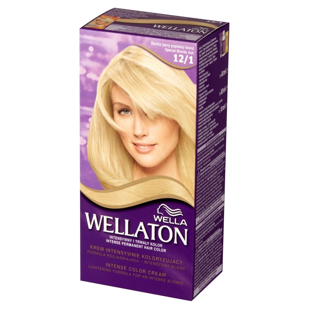 Wella Wellaton Krem intensywnie koloryzujący bardzo jasny popielaty blond 12/1