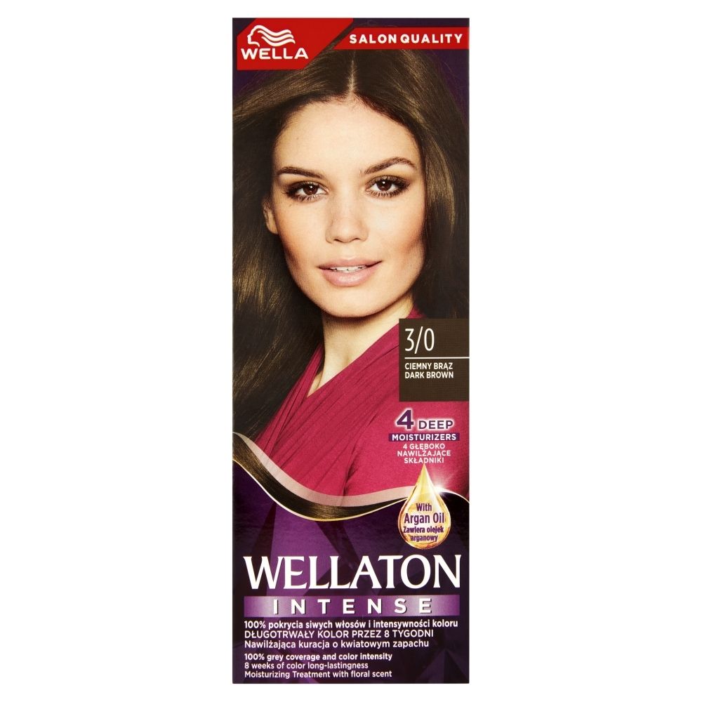 Wella Wellaton Krem intensywnie koloryzujący ciemny brąz 3/0