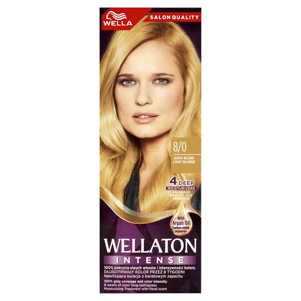 Wella Wellaton Krem intensywnie koloryzujący jasny blond 8/0