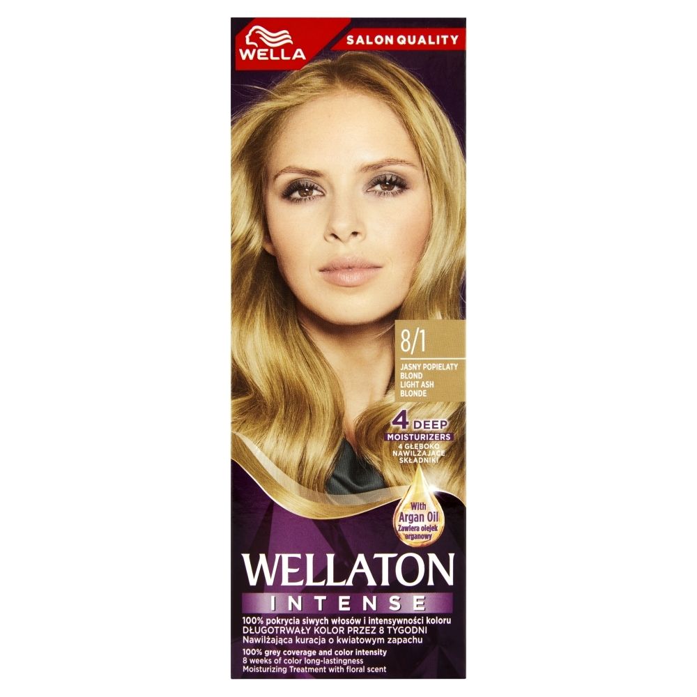 Wella Wellaton Krem intensywnie koloryzujący jasny popielaty blond 8/1