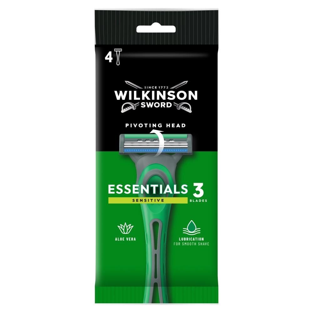 Wilkinson Sword Essentials 3 Sensitive 3-ostrzowa maszynka do golenia 4 sztuki