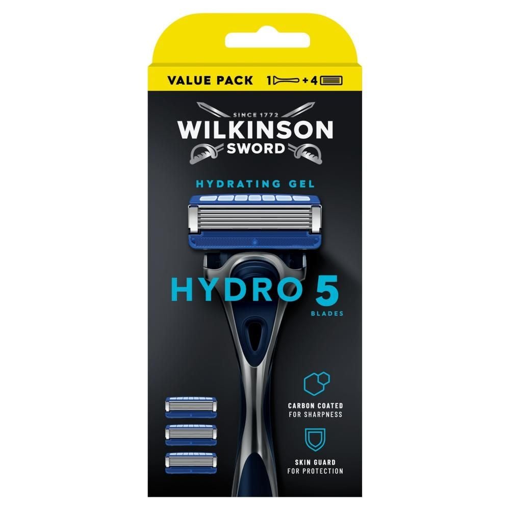 Wilkinson Sword Hydro 5 Skin Protection Regular Maszynka do golenia rączka i 4 wkłady do golenia