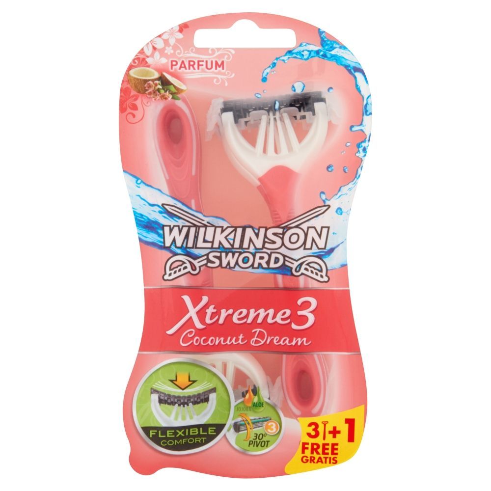 Wilkinson Sword Xtreme 3 Coconut Dream Jednorazowe maszynki do golenia 4 sztuki