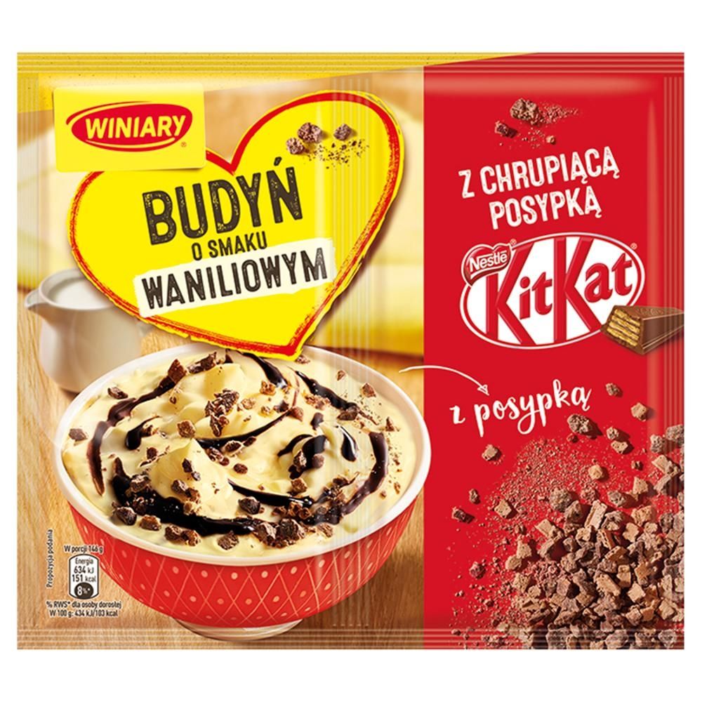 Winiary Budyń o smaku waniliowym z chrupiącą posypką KitKat 65 g