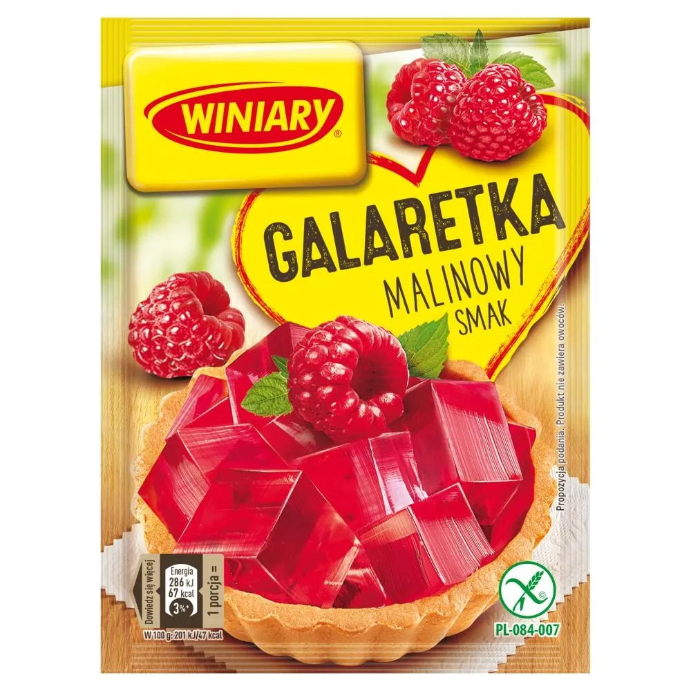 Winiary Galaretka malinowy smak 71 g