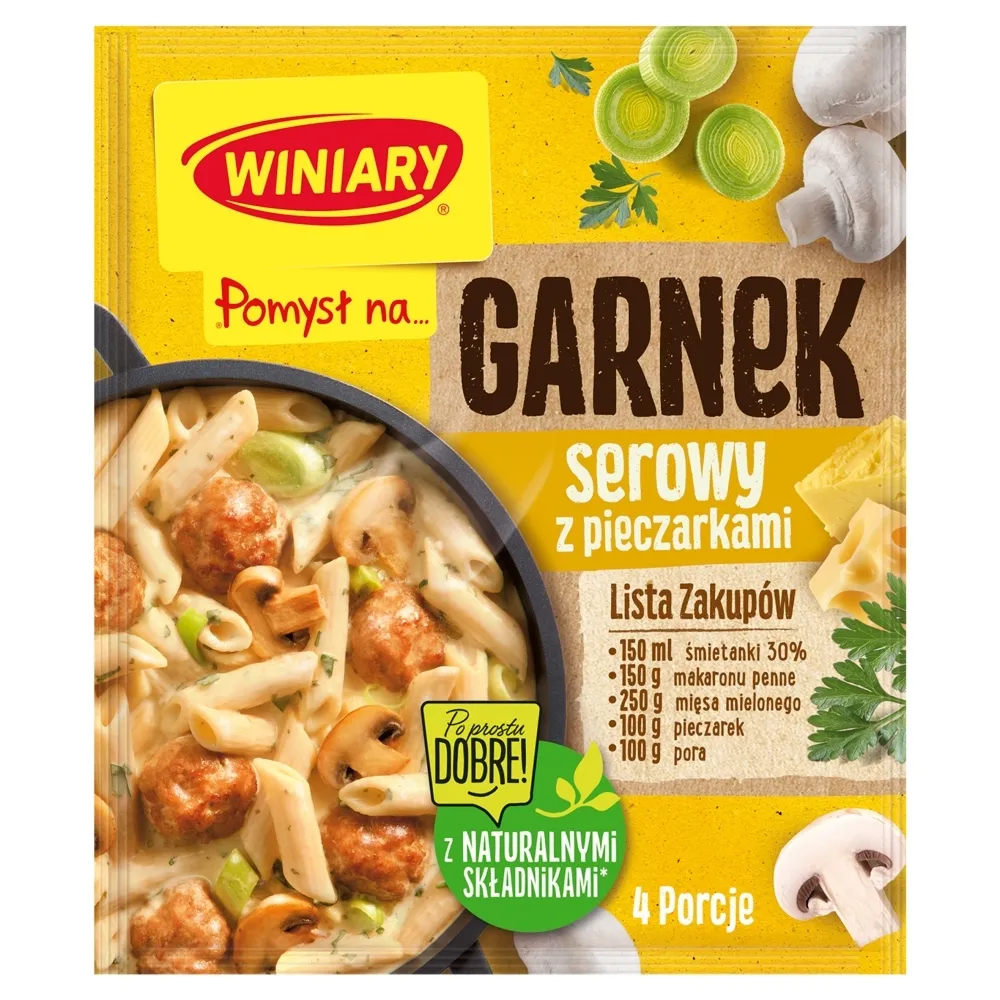 Winiary Pomysł na... Garnek serowy z pieczarkami 34 g