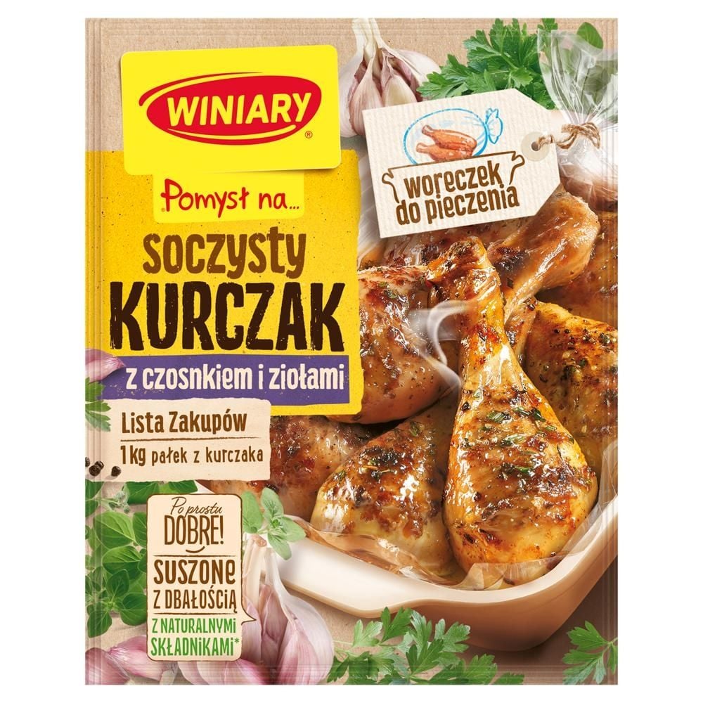 Winiary Pomysł na... Soczysty kurczak z czosnkiem i ziołami 30 g