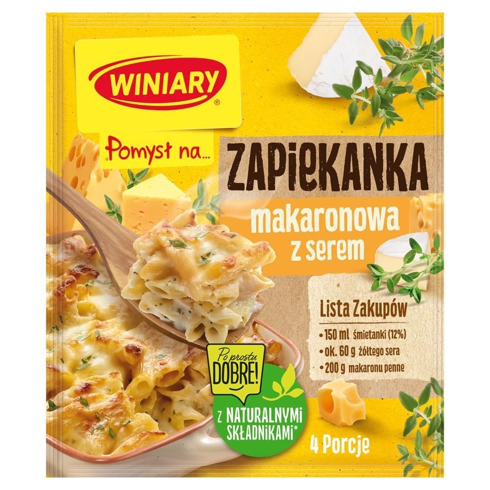 Winiary Pomysł na... Zapiekanka makaronowa z serem 47 g