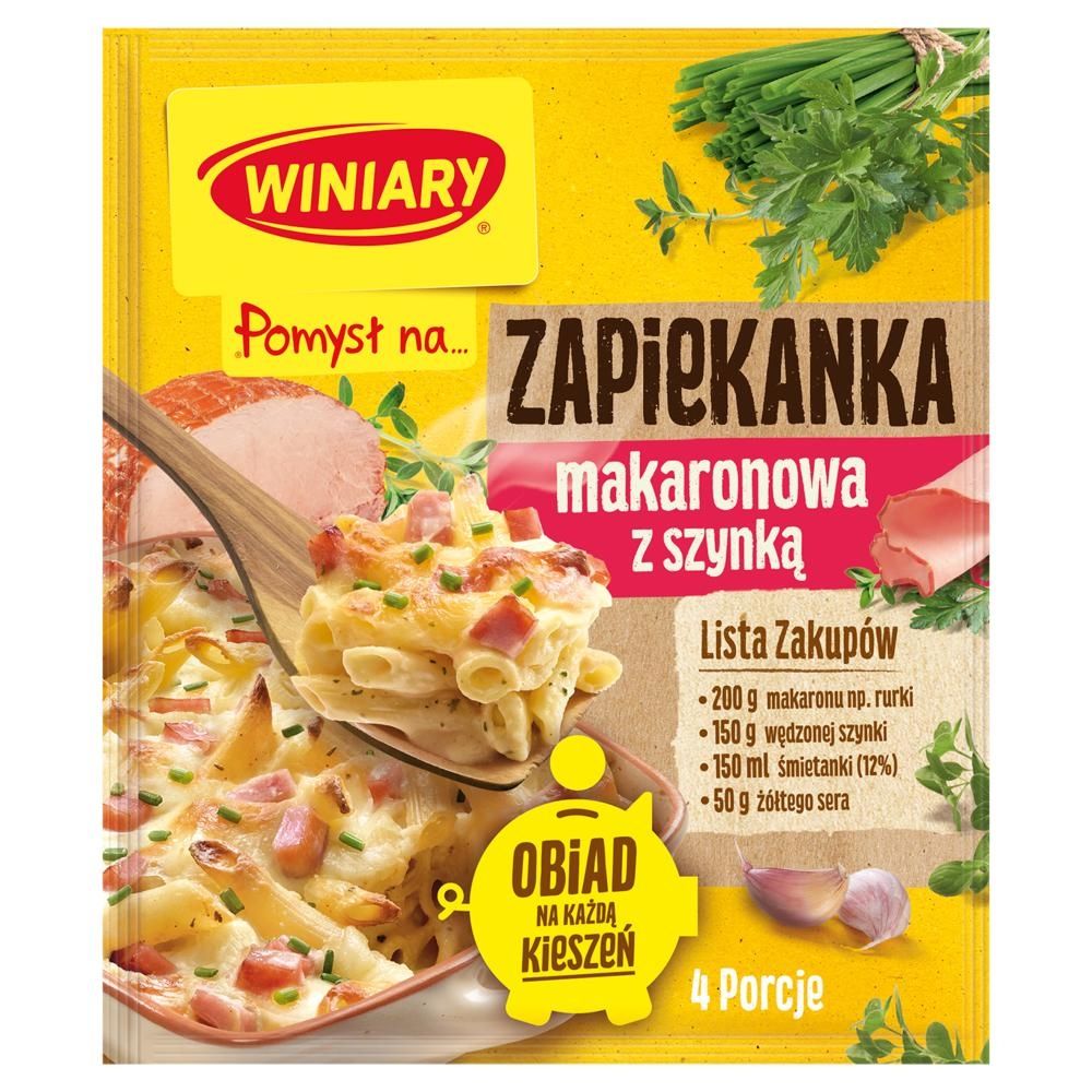 Winiary Pomysł na... Zapiekanka makaronowa z szynką 35 g