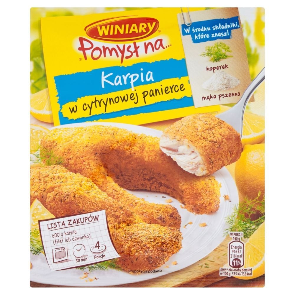 Winiary Pomysł na... Karpia w cytrynowej panierce 60 g