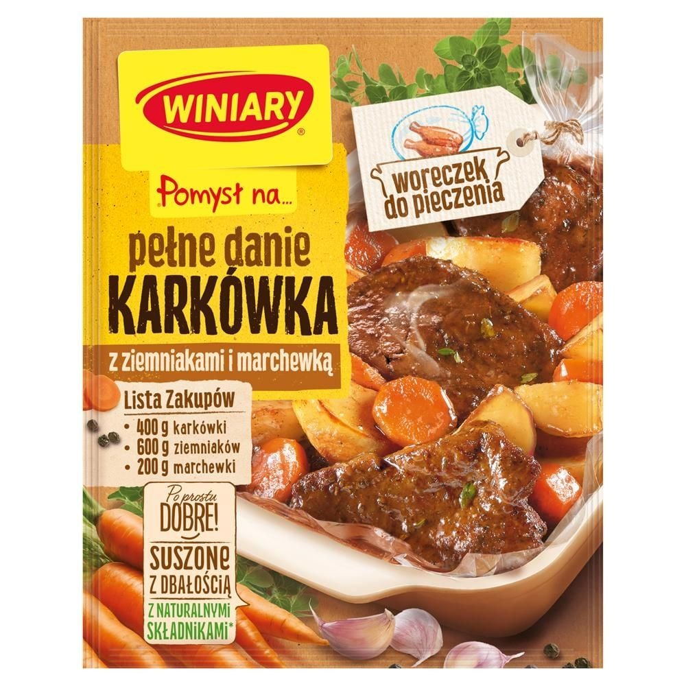 Winiary Pomysł na... Pełne danie Karkówka z ziemniakami i marchewką 30 g