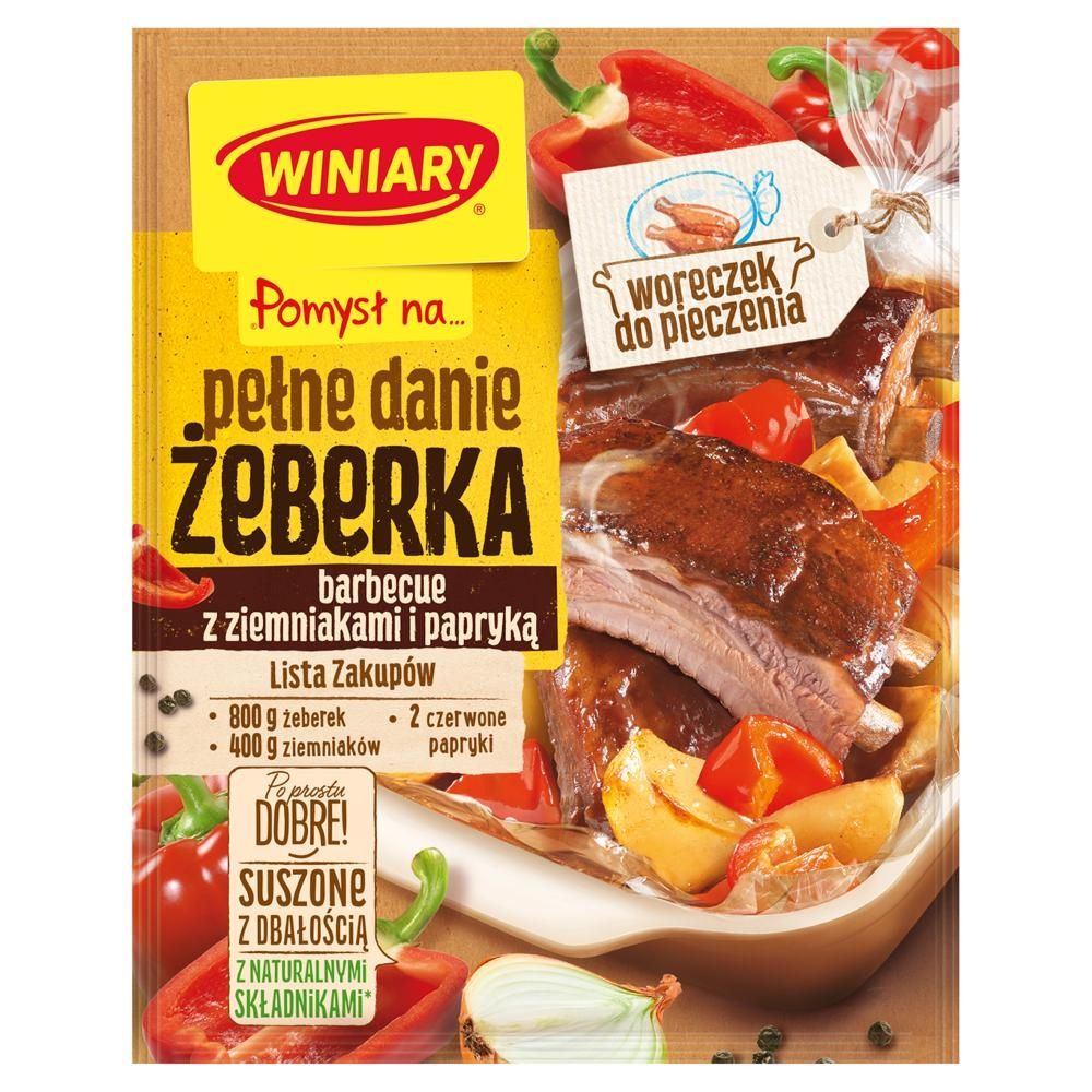 Winiary Pomysł na... Pełne danie Żeberka barbecue z ziemniakami i papryką 42 g