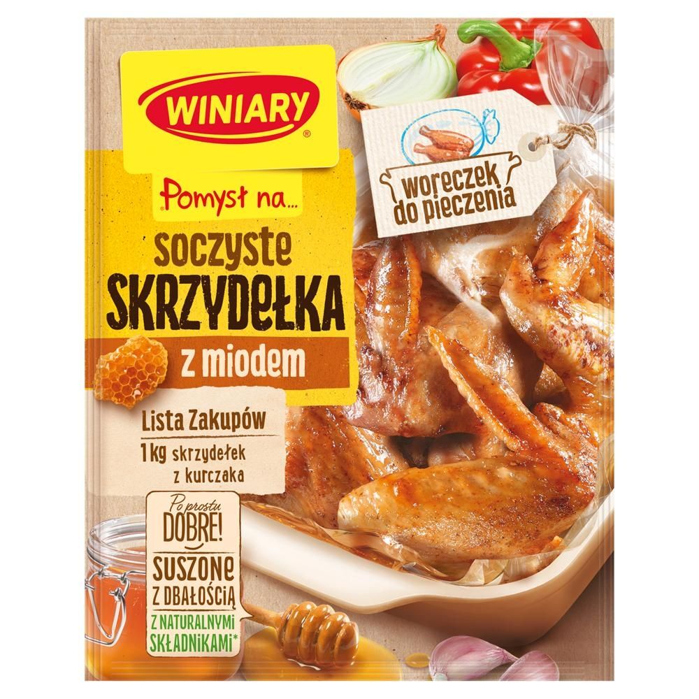 Winiary Pomysł na... Soczyste skrzydełka z miodem 28 g