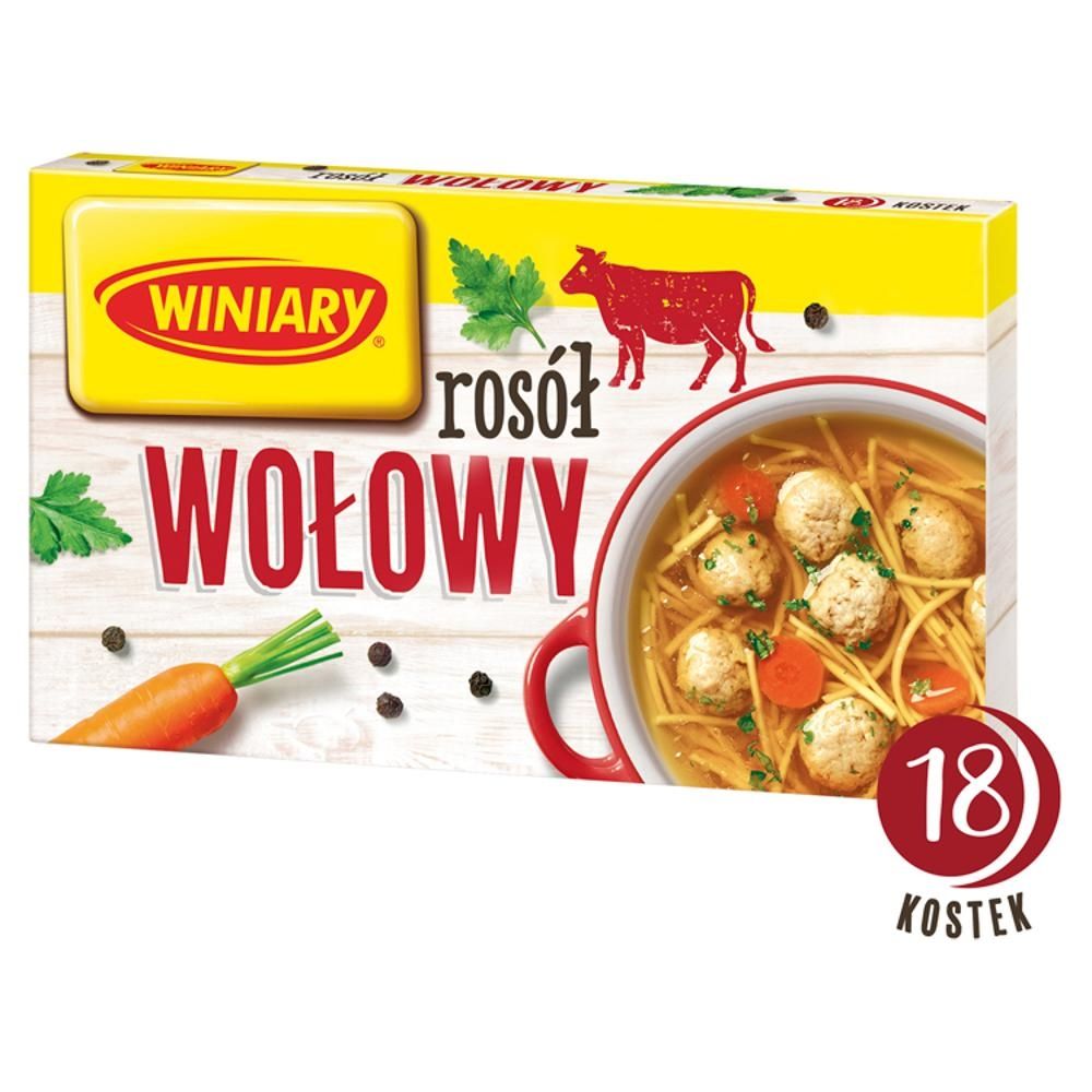 Winiary Rosół wołowy 180 g (18 sztuk)