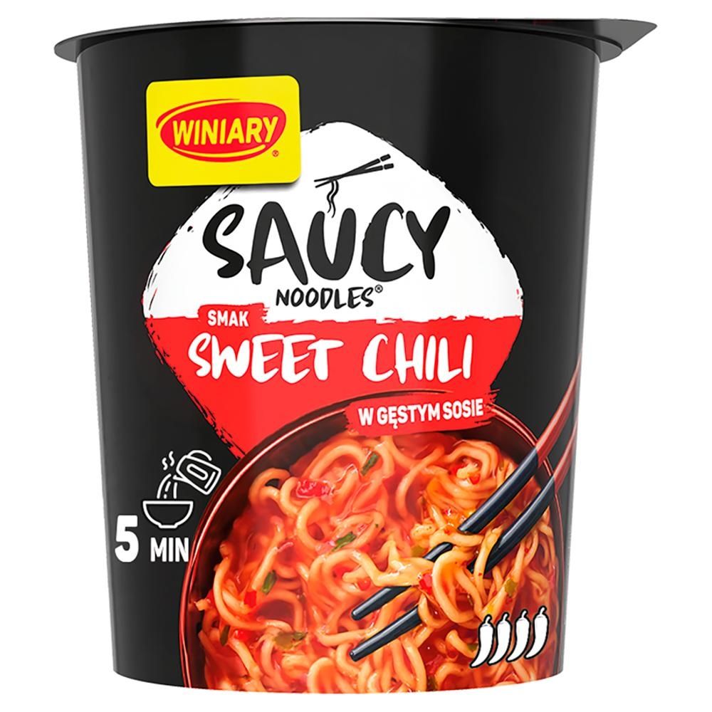 Winiary Saucy Noodles Danie instant smak sweet chili w gęstym sosie 75 g