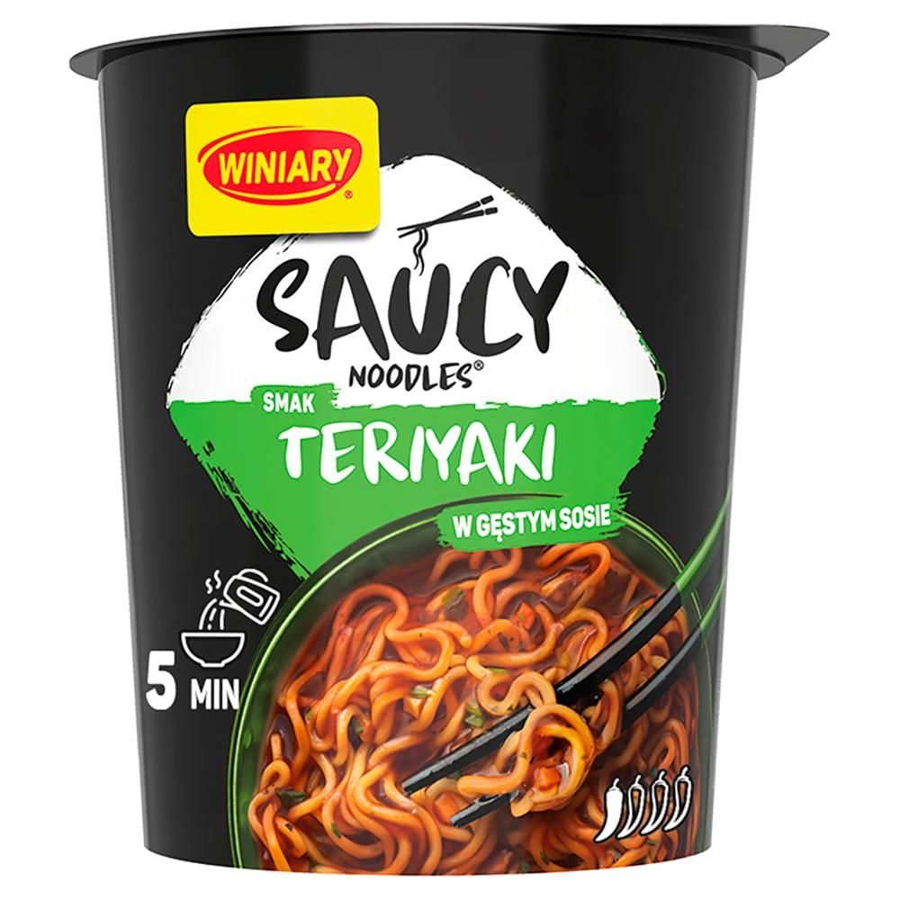 Winiary Saucy Noodles Danie instant smak teriyaki w gęstym sosie 75 g