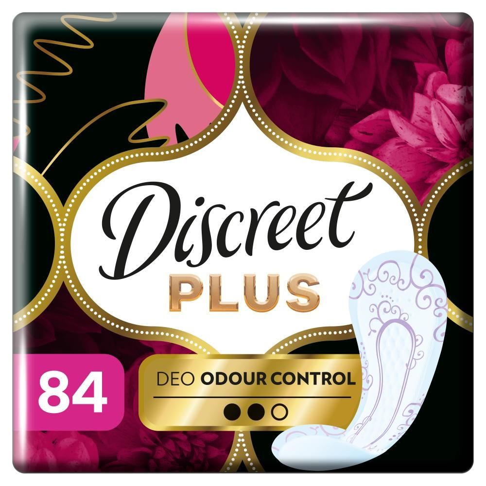 Wkładki higieniczne Discreet Protective Odour Control Plus x84