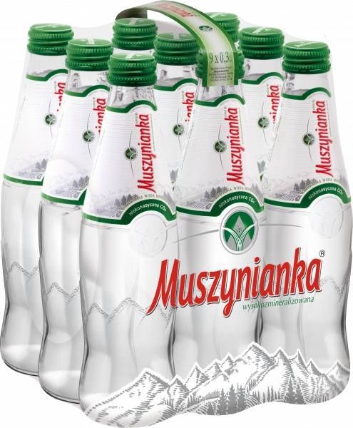 Woda Muszynianka 9 x 0,3 L niegazowana szkło