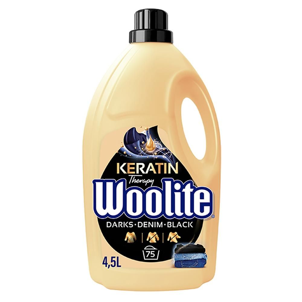 Woolite Keratin Therapy Płyn do prania czerń ciemne kolory jeans 4,5 l (75 prań)