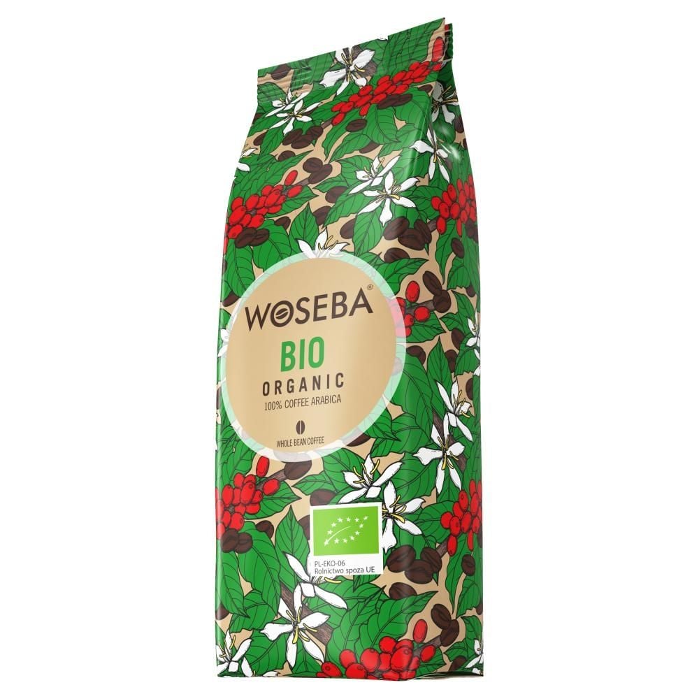 Woseba Bio Organic Ekologiczna kawa ziarnista palona 1000 g