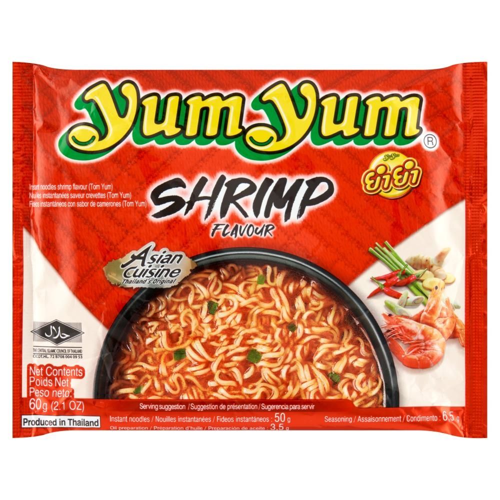 Yum Yum Zupa instant z makaronem o smaku krewetki 60 g