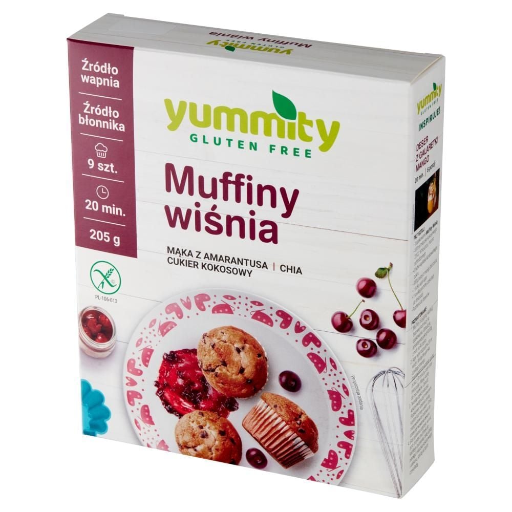 Yummity Muffiny wiśnia 205 g