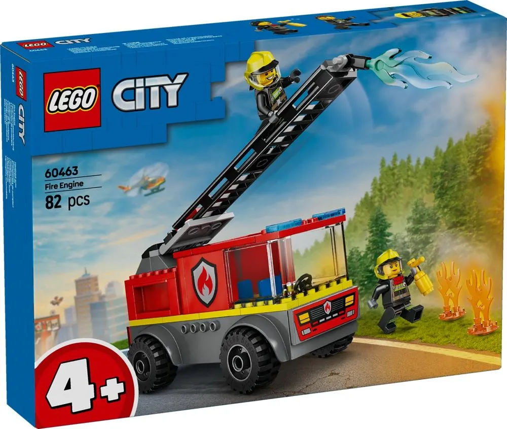 Zabawka dla dzieci LEGO® City Wóz strażacki z drabiną 60463