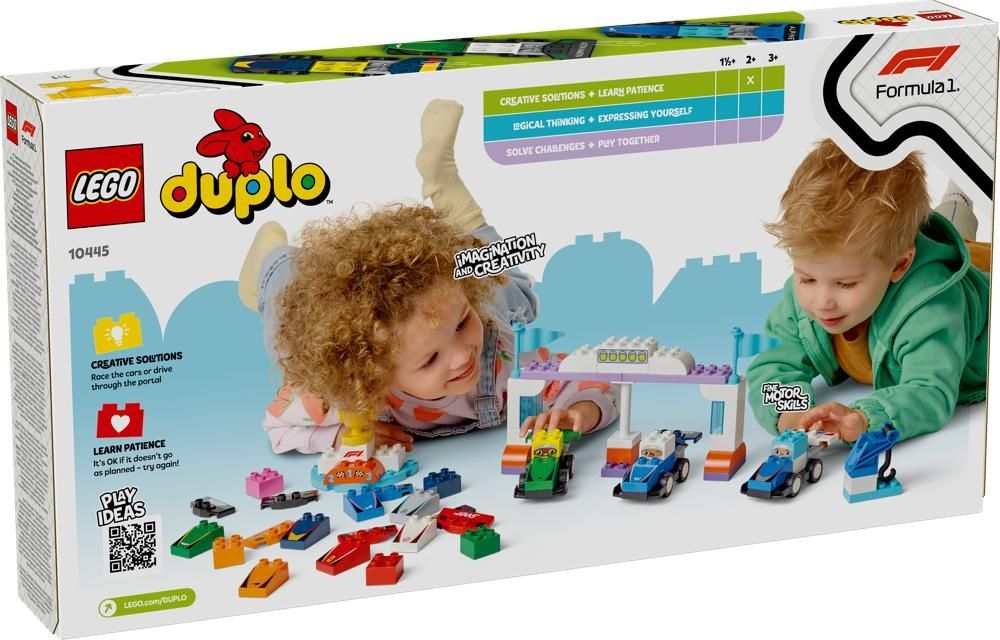 Zabawka LEGO® DUPLO® Town Bolidy i kierowcy F1® 10445