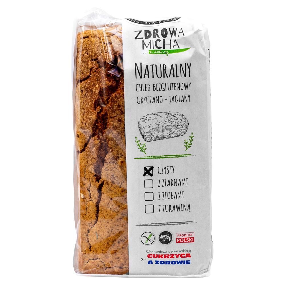 Zdrowa Micha Naturalny chleb bezglutenowy gryczano-jaglany czysty 600 g