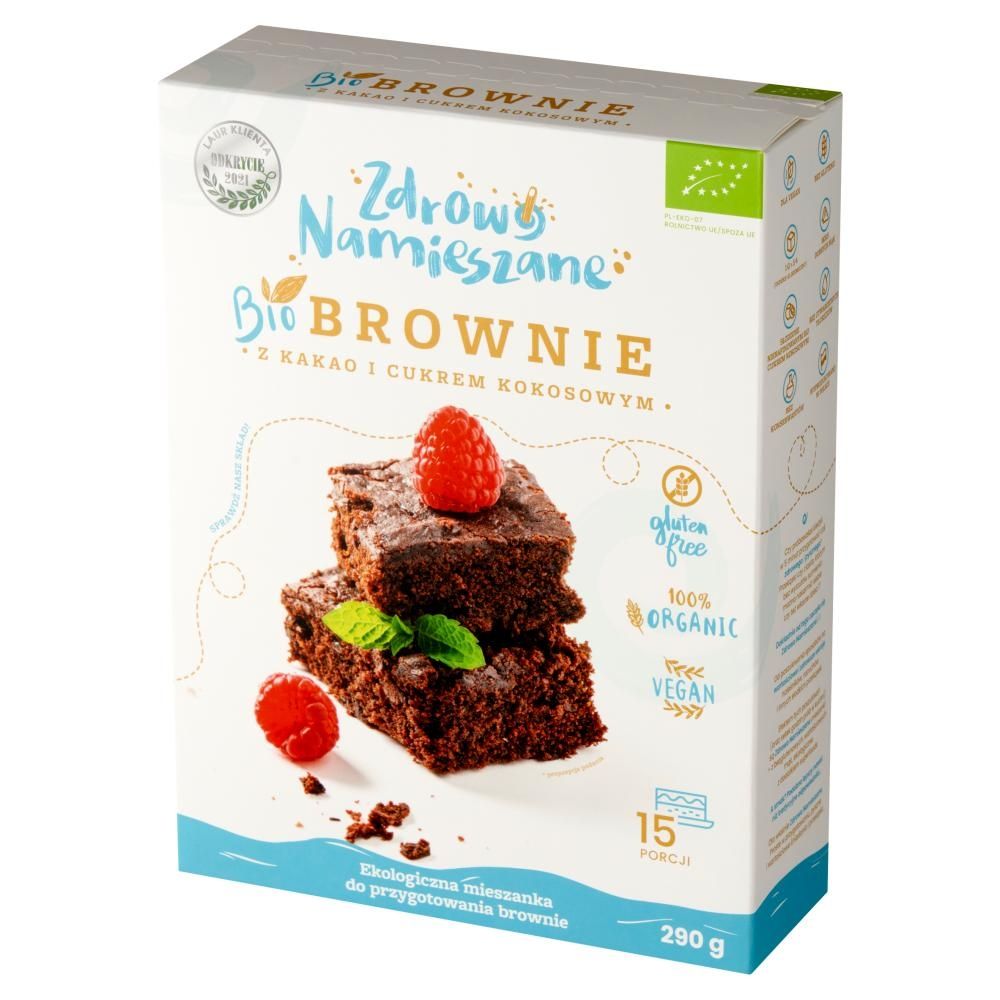 Zdrowo Namieszane Bio brownie z kakao i cukrem kokosowym 290 g