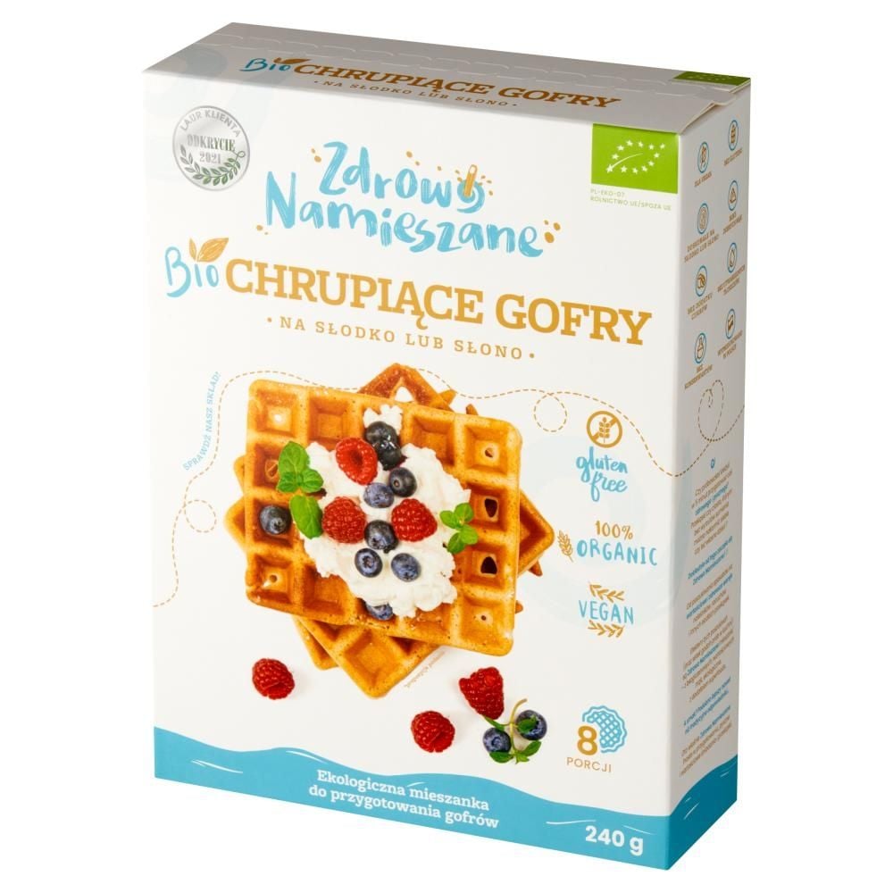 Zdrowo Namieszane Bio chrupiące gofry 240 g