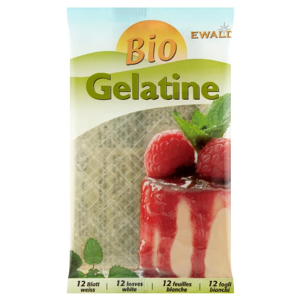 Żelatyna w listkach bio 20 g (12 sztuk)