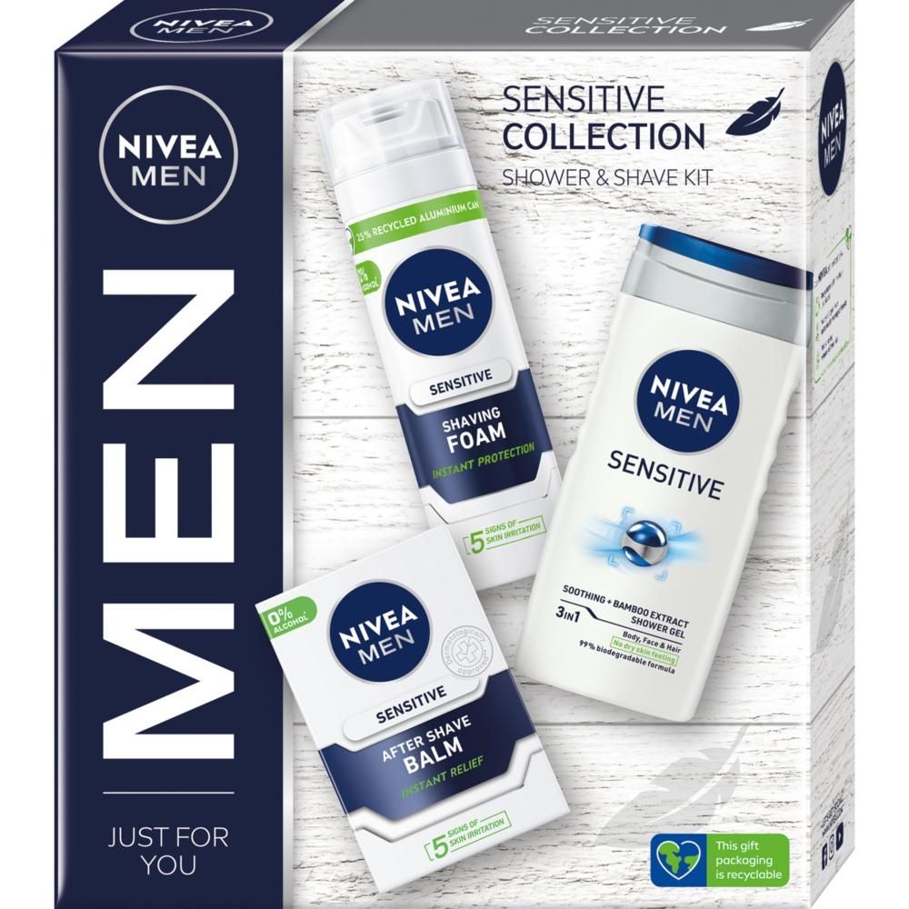 Zestaw do golenia Nivea MEN Sensitive Collection