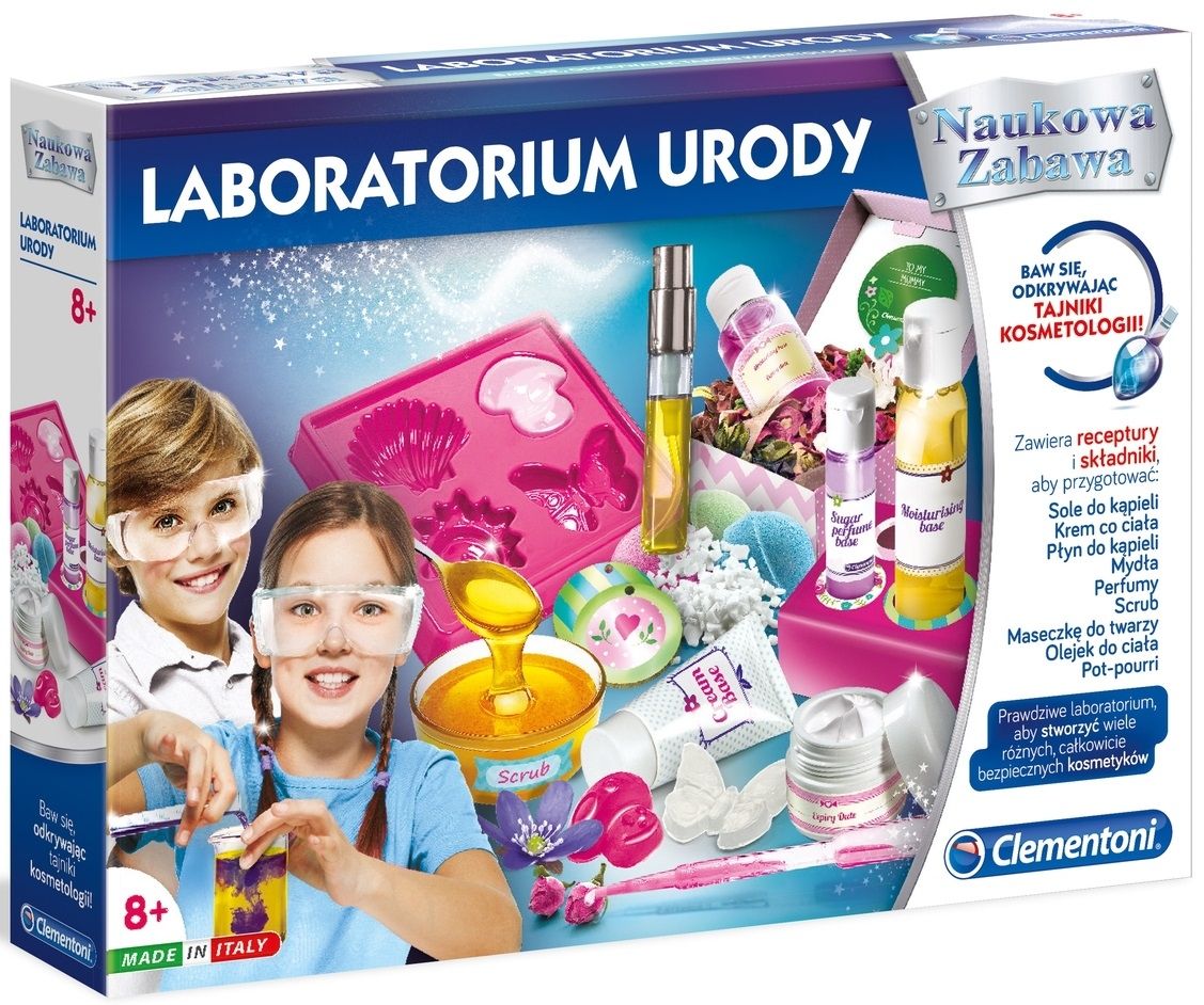 Zestaw doświadczalny CLEMENTONI Laboratorium urody