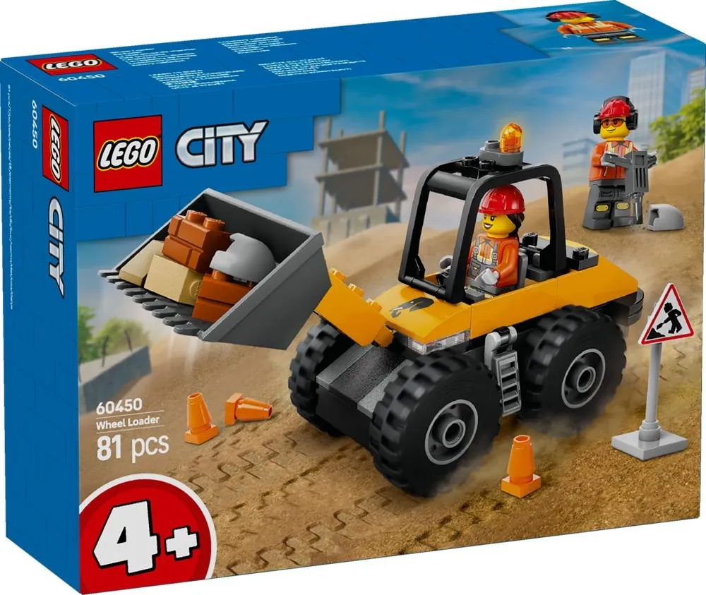 LEGO  City Żółta ładowarka kołowa 60450