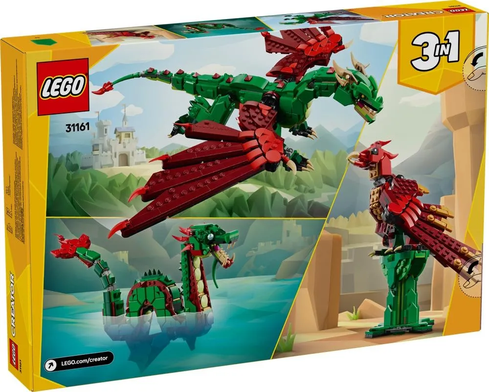 Zestaw LEGO® Creator 3 w 1 Średniowieczny smok 31161