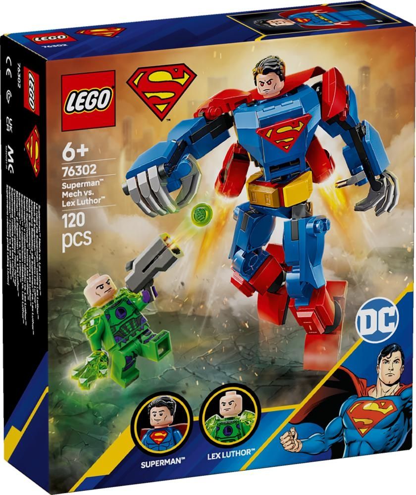 Zestaw LEGO® DC Mech Supermana™ kontra Lex Luthor™ 76302