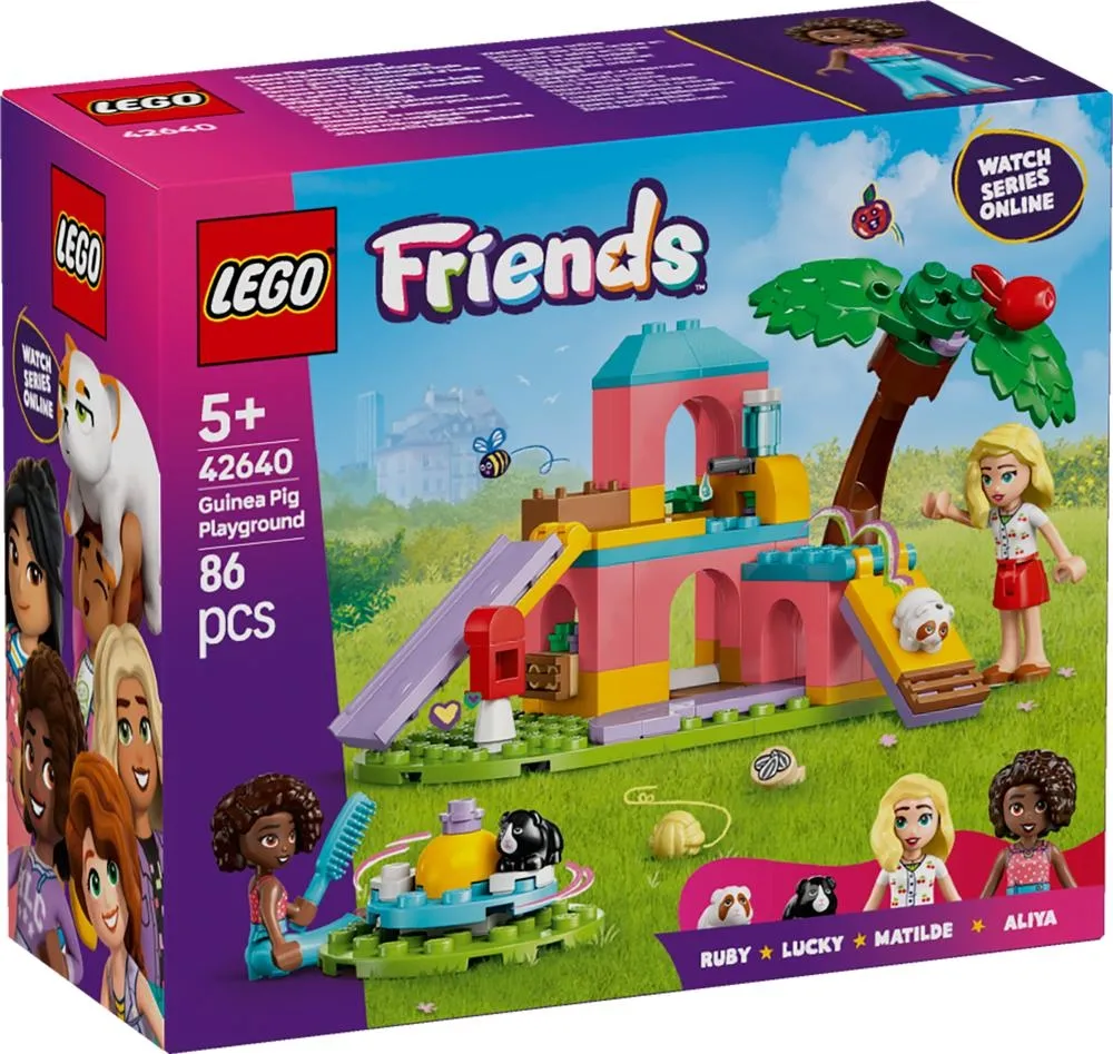 Zestaw LEGO® Friends Plac zabaw dla świnek morskich 42640