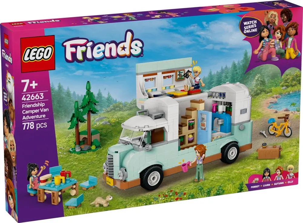 Zestaw LEGO® Friends Przygoda w kamperze przyjaciół 42663