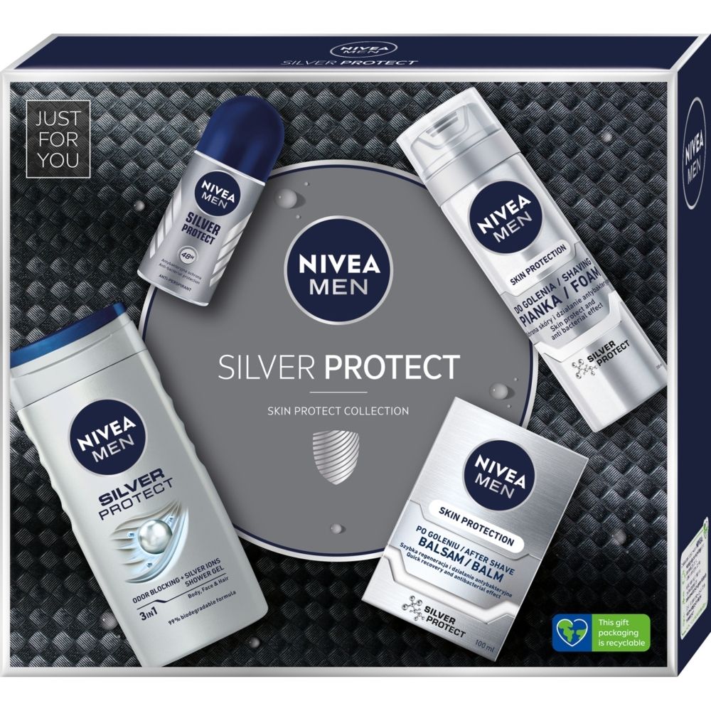 Zestaw męskich kosmetyków Nivea Silver Protect