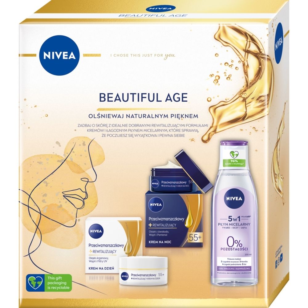 Zestaw prezentowy dla kobiet 55+ Nivea Beautiful Age