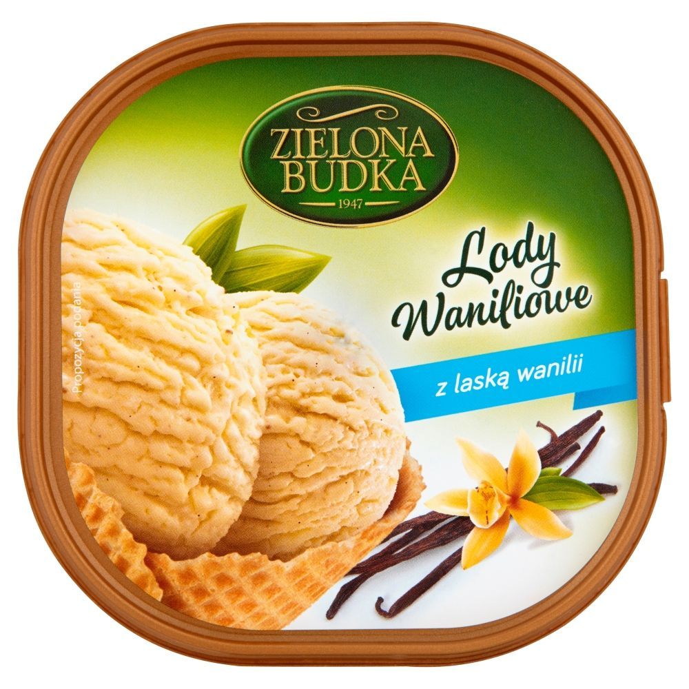 Zielona Budka Lody waniliowe z laską wanilii 500 ml