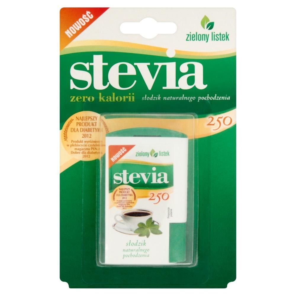 Zielony listek Stevia Słodzik naturalnego pochodzenia 13,8 g (250 tabletek)